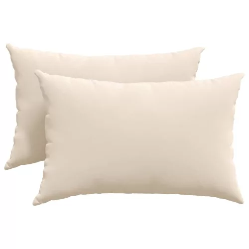 Kanapé párnák 2 pcs Bézs 60 x 40 cm szövet