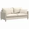 Kanapé párnák 2 pcs Bézs 60 x 40 cm szövet
