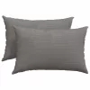 Kanapé párnák 2 pcs Világosszürke 60 x 40 cm Bársonyos szövet