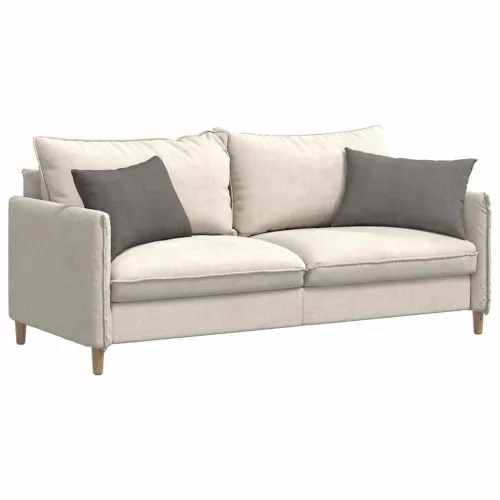 Kanapé párnák 2 pcs Világosszürke 60 x 40 cm Bársonyos szövet