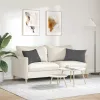 Kanapé párnák 2 pcs Sötétszürke 60 x 40 cm Bársonyos szövet