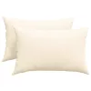 Kanapé párnák 2 pcs Krém 60 x 40 cm Bársonyos szövet