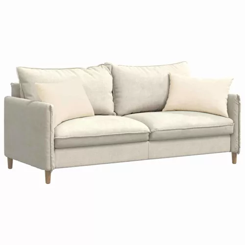 Kanapé párnák 2 pcs Krém 60 x 40 cm Bársonyos szövet