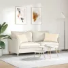 Kanapé párnák 2 pcs Krém 60 x 40 cm Bársonyos szövet