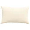 Kanapé párnák 2 pcs Krém 60 x 40 cm Bársonyos szövet