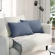 Kanapé párnák 2 pcs Kék 60 x 40 cm Bársonyos szövet