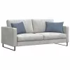 Kanapé párnák 2 pcs Kék 60 x 40 cm Bársonyos szövet