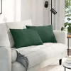 Kanapé párnák 2 pcs Sötétzöld 60 x 40 cm Bársonyos szövet