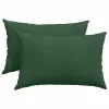 Kanapé párnák 2 pcs Sötétzöld 60 x 40 cm Bársonyos szövet
