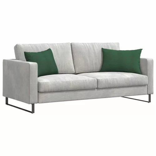 Kanapé párnák 2 pcs Sötétzöld 60 x 40 cm Bársonyos szövet
