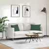 Kanapé párnák 2 pcs Sötétzöld 60 x 40 cm Bársonyos szövet
