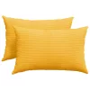 Kanapé párnák 2 pcs Világos sárga 60 x 40 cm Bársonyos szövet