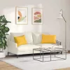 Kanapé párnák 2 pcs Világos sárga 60 x 40 cm Bársonyos szövet