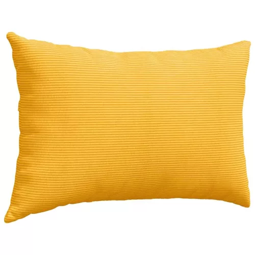 Kanapé párnák 2 pcs Világos sárga 60 x 40 cm Bársonyos szövet