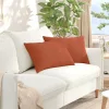 Kanapé párnák 2 pcs Piros Narancs 60 x 40 cm Bársonyos szövet