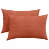 Kanapé párnák 2 pcs Piros Narancs 60 x 40 cm Bársonyos szövet