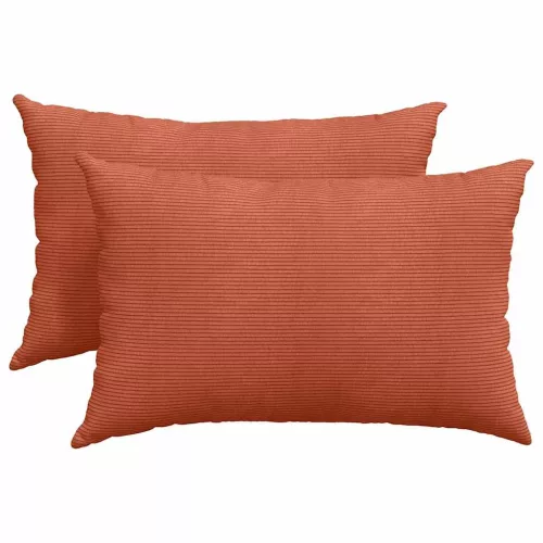 Kanapé párnák 2 pcs Piros Narancs 60 x 40 cm Bársonyos szövet