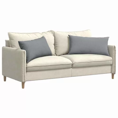 Kanapé párnák 2 pcs Világosszürke 80 x 40 cm szövet