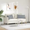 Kanapé párnák 2 pcs Világosszürke 80 x 40 cm szövet