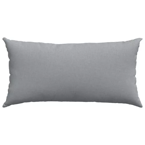 Kanapé párnák 2 pcs Világosszürke 80 x 40 cm szövet