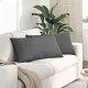 Kanapé párnák 2 pcs Sötétszürke 80 x 40 cm szövet