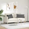 Kanapé párnák 2 pcs Sötétszürke 80 x 40 cm szövet