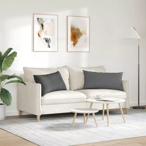 Kanapé párnák 2 pcs Sötétszürke 80 x 40 cm szövet