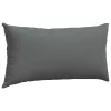 Kanapé párnák 2 pcs Sötétszürke 80 x 40 cm szövet