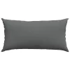 Kanapé párnák 2 pcs Sötétszürke 80 x 40 cm szövet