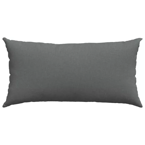 Kanapé párnák 2 pcs Sötétszürke 80 x 40 cm szövet