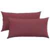 Kanapé párnák 2 pcs Bordó 80 x 40 cm szövet