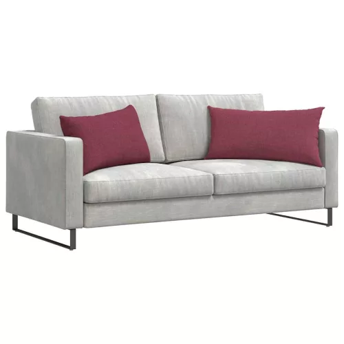 Kanapé párnák 2 pcs Bordó 80 x 40 cm szövet