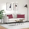 Kanapé párnák 2 pcs Bordó 80 x 40 cm szövet