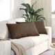 Kanapé párnák 2 pcs Barna 80 x 40 cm szövet