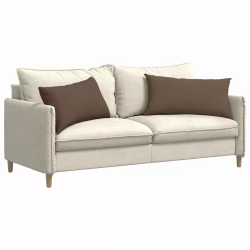 Kanapé párnák 2 pcs Barna 80 x 40 cm szövet