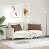 Kanapé párnák 2 pcs Barna 80 x 40 cm szövet