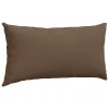 Kanapé párnák 2 pcs Barna 80 x 40 cm szövet
