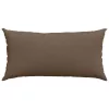 Kanapé párnák 2 pcs Barna 80 x 40 cm szövet