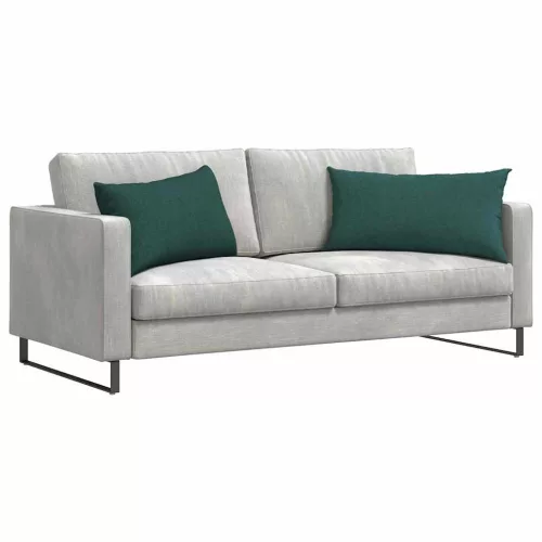 Kanapé párnák 2 pcs Sötétzöld 80 x 40 cm szövet