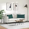 Kanapé párnák 2 pcs Sötétzöld 80 x 40 cm szövet