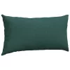 Kanapé párnák 2 pcs Sötétzöld 80 x 40 cm szövet