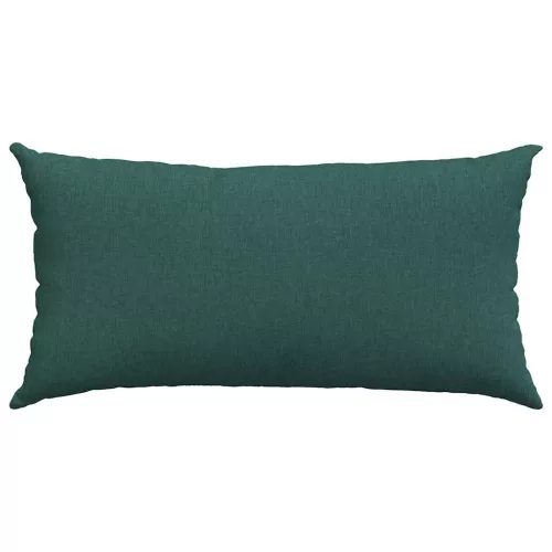 Kanapé párnák 2 pcs Sötétzöld 80 x 40 cm szövet