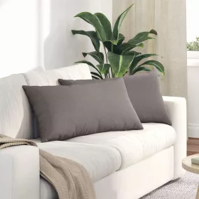 Kanapé párnák 2 pcs Tópszínű 80 x 40 cm szövet