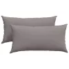 Kanapé párnák 2 pcs Tópszínű 80 x 40 cm szövet