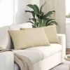 Kanapé párnák 2 pcs Krém 80 x 40 cm szövet