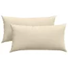 Kanapé párnák 2 pcs Krém 80 x 40 cm szövet