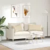 Kanapé párnák 2 pcs Krém 80 x 40 cm szövet