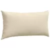 Kanapé párnák 2 pcs Krém 80 x 40 cm szövet