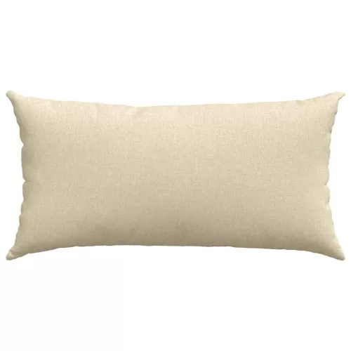 Kanapé párnák 2 pcs Krém 80 x 40 cm szövet