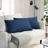 Kanapé párnák 2 pcs Kék 80 x 40 cm szövet